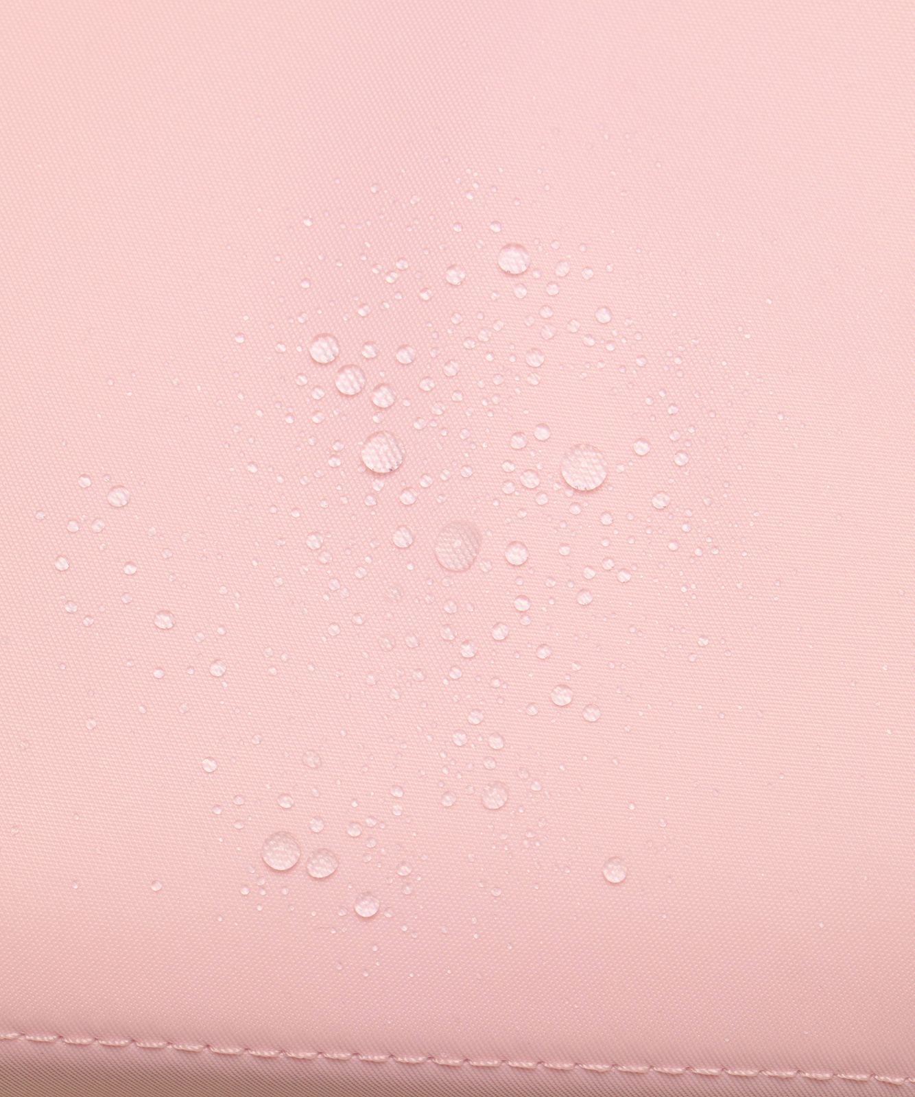 Open-Flat Toiletry Bag Small Pink Pearl/Rose Gold