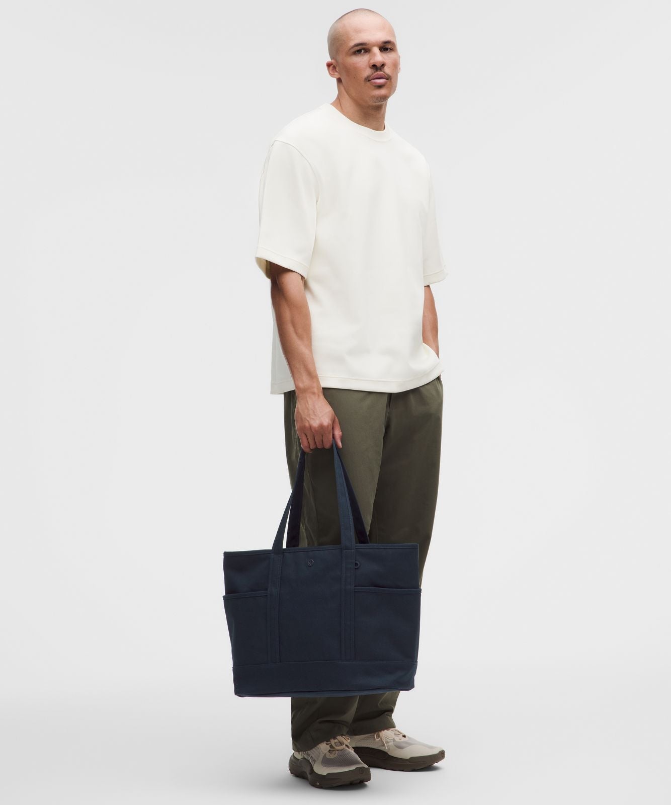 Daily Multi-Pocket Zip-Top Tote Bag 18L True Navy