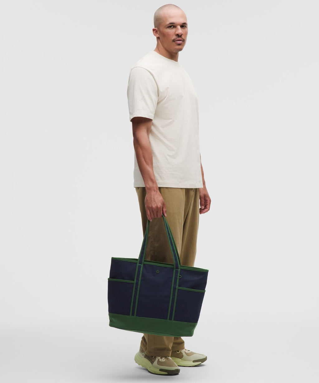 Daily Multi-Pocket Zip-Top Tote Bag 18L True Navy/Ivy Grove