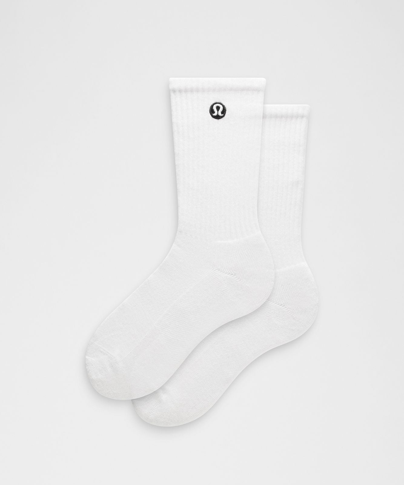 Unisex Daily Essential Crew Socks White