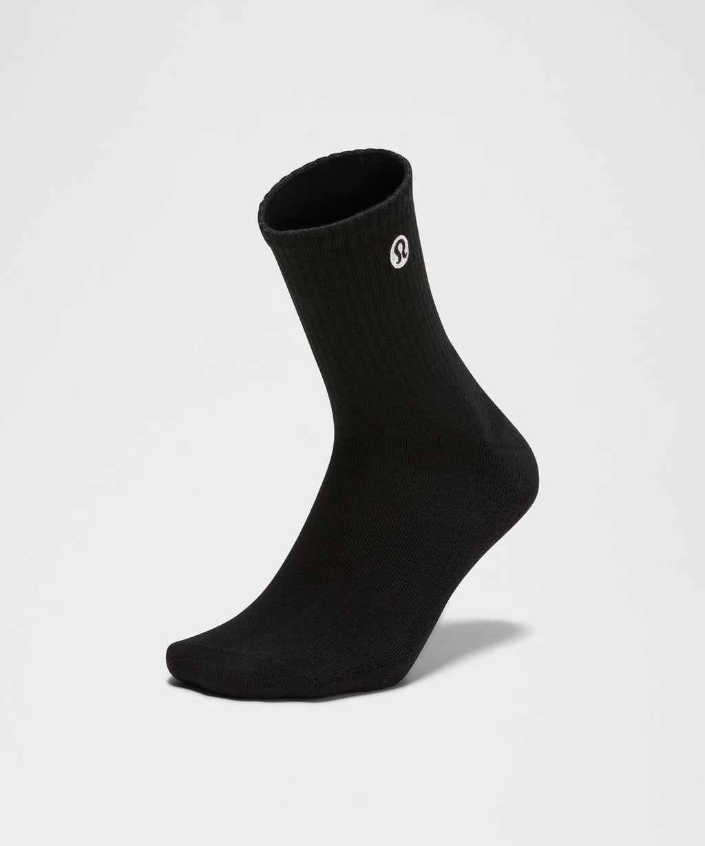 Unisex Daily Essential Quarter Socks Black