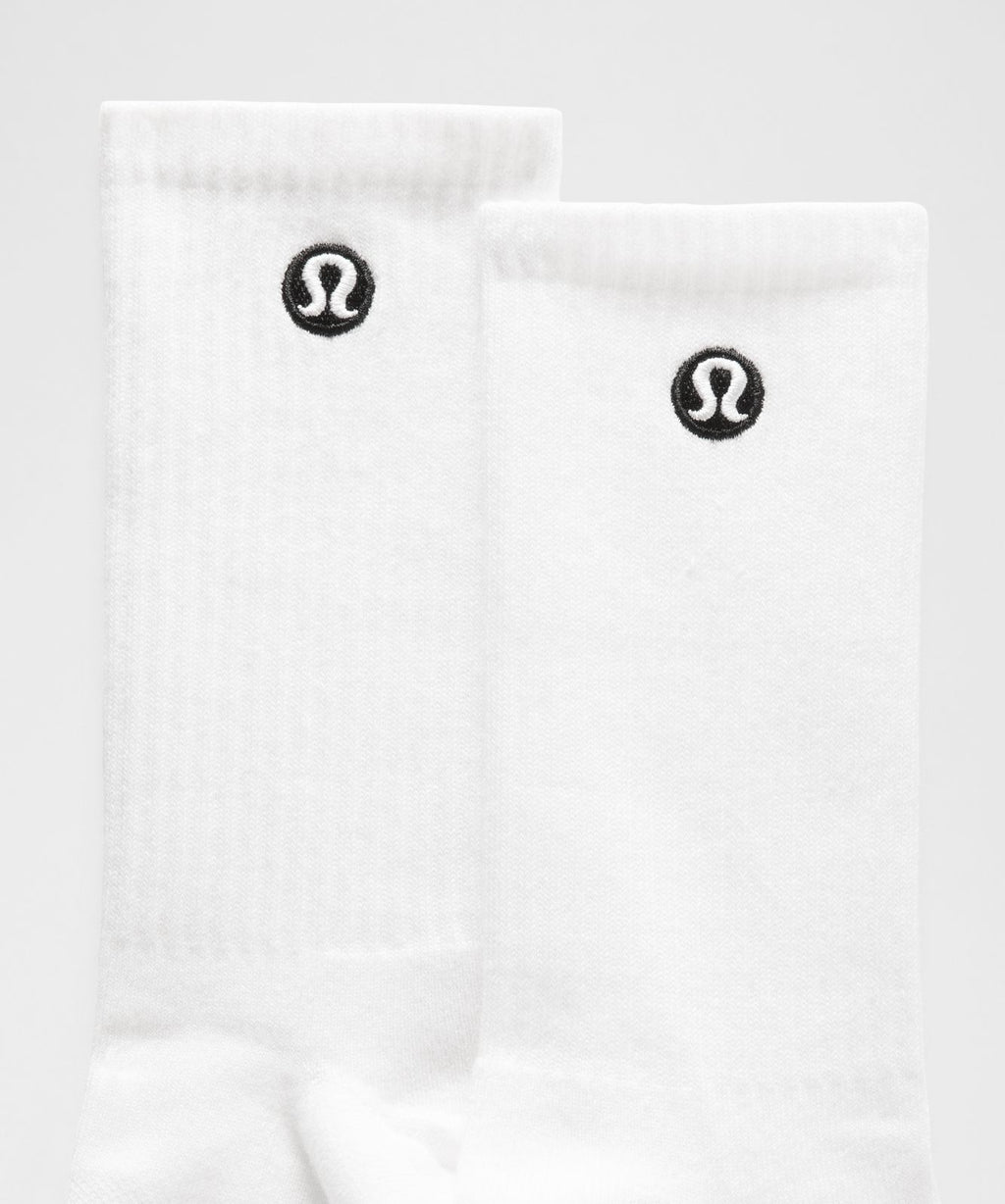 Unisex Daily Essential Quarter Socks White