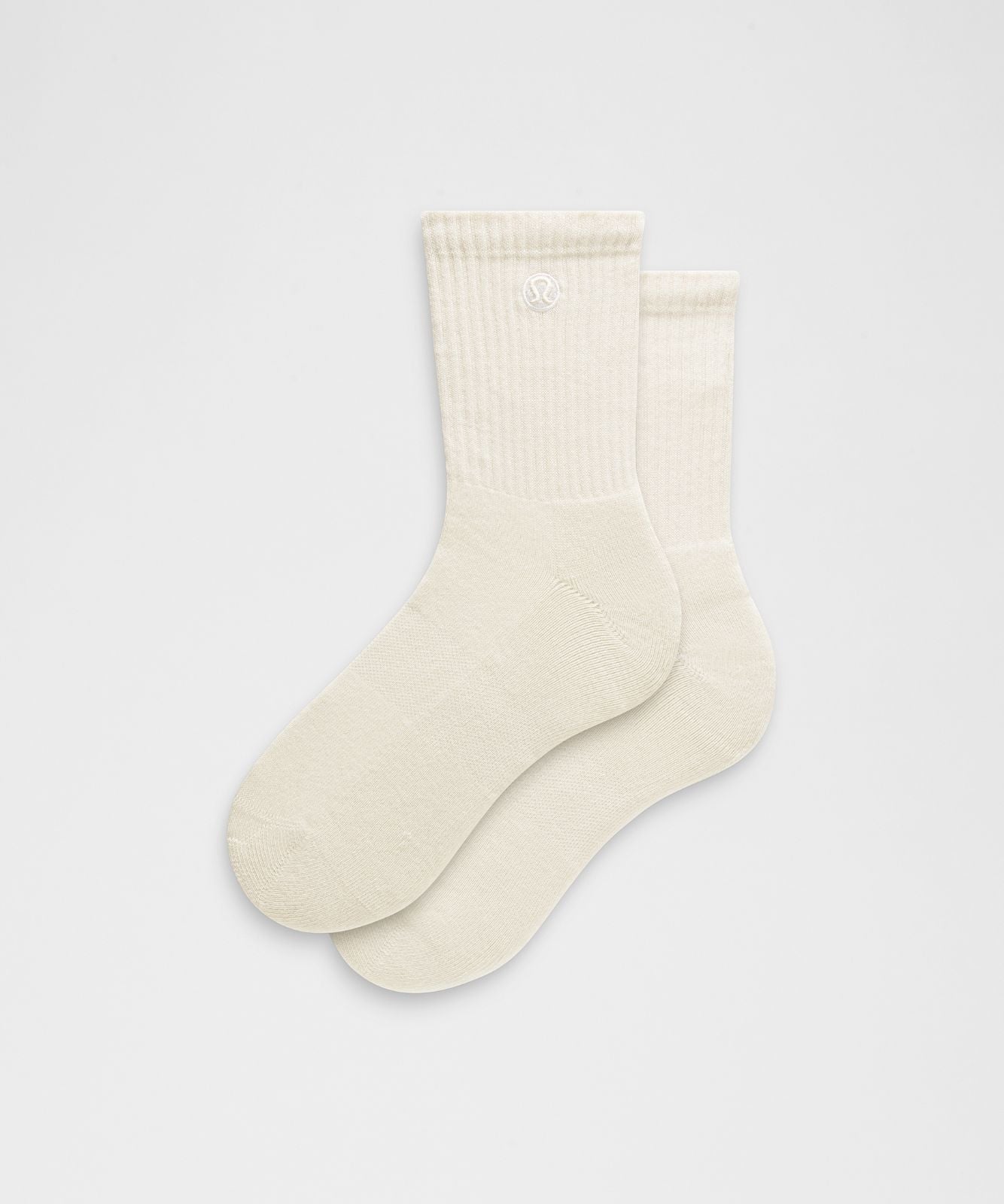 Unisex Daily Essential Quarter Socks Light Ivory