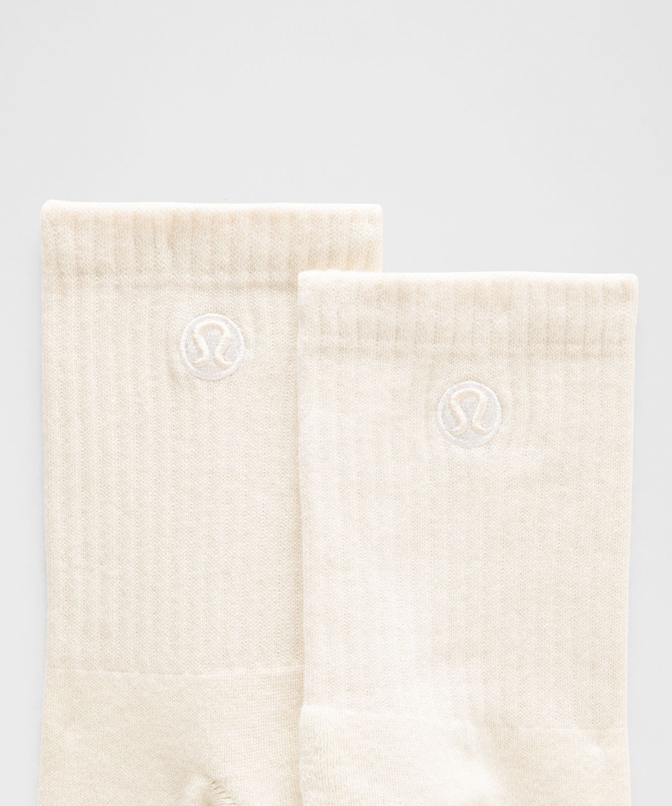 Unisex Daily Essential Quarter Socks Light Ivory