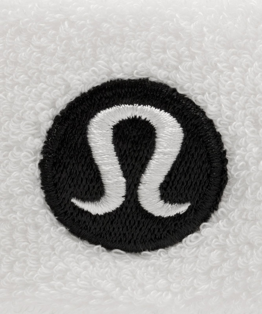 High-Pile Cotton Terry Sweatband White