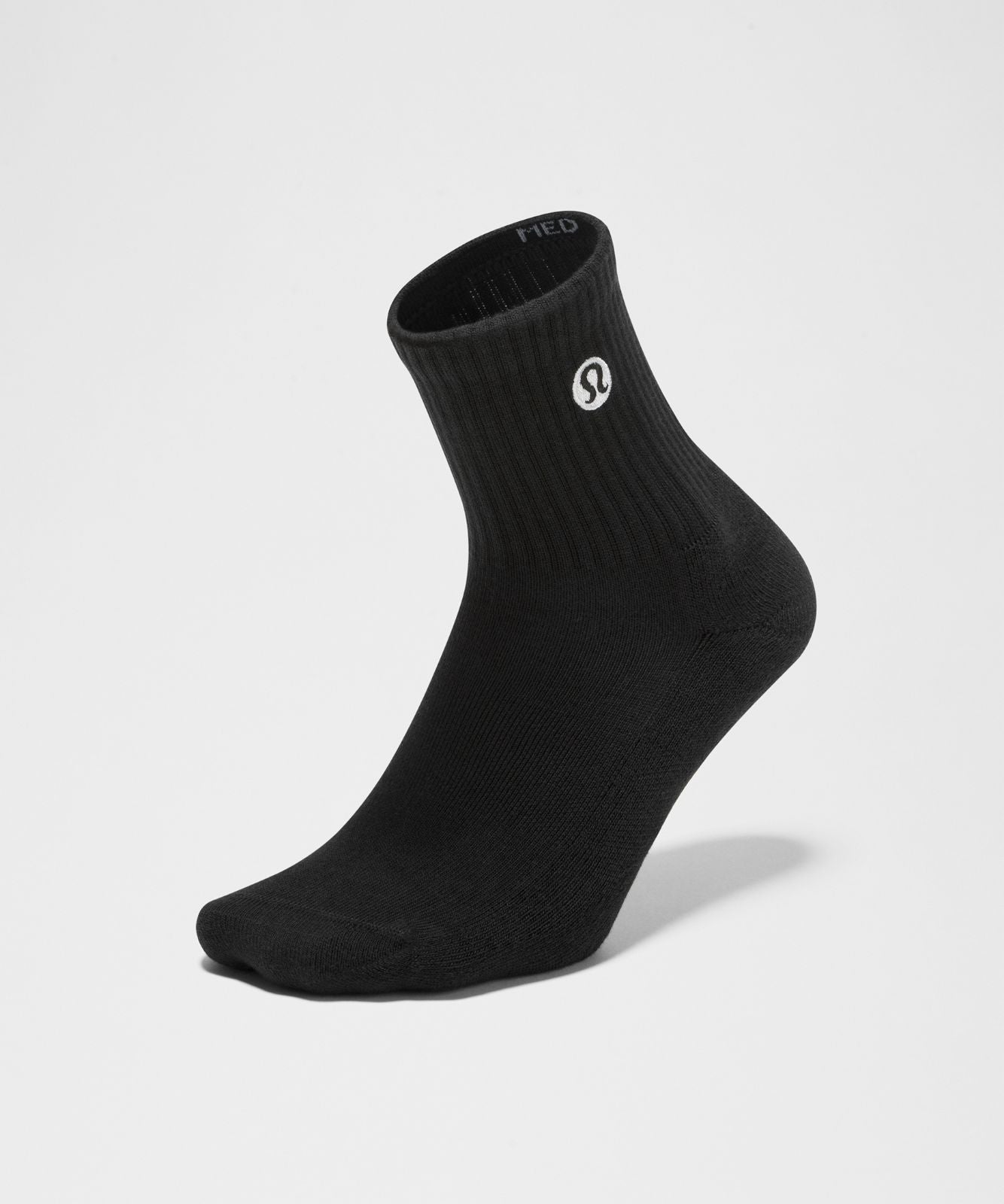 Unisex Daily Essential Quarter Socks *6 Pack Black