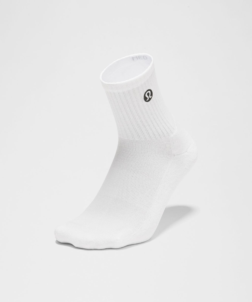 Unisex Daily Essential Quarter Socks *6 Pack White/Heathered Core Light Grey/Black