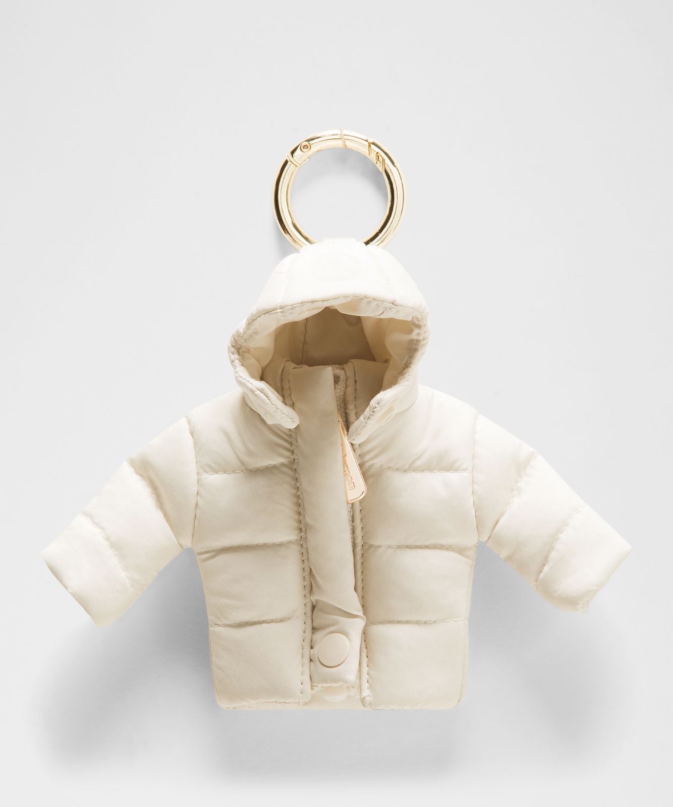 Wunder Puff Keychain Light Ivory/Gold