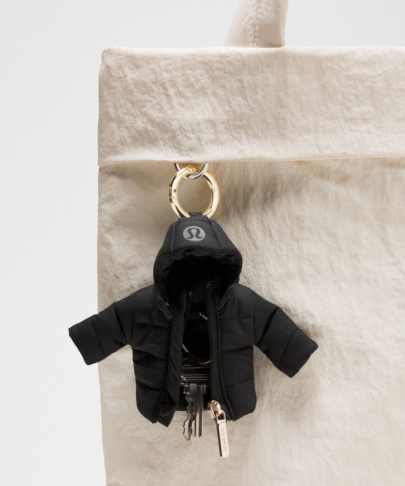 Wunder Puff Keychain Black/Gold