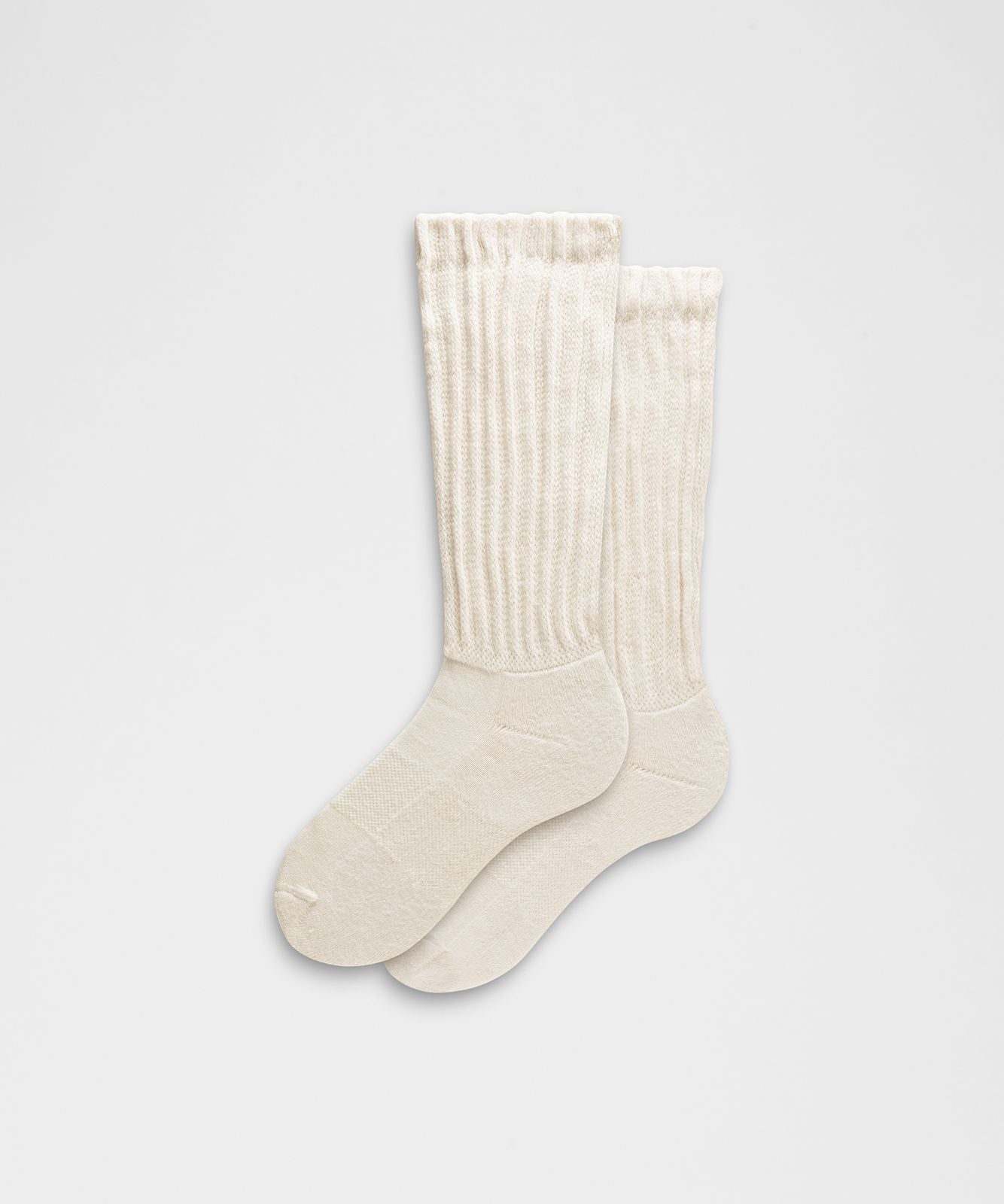 Unisex Slouch Socks Light Ivory