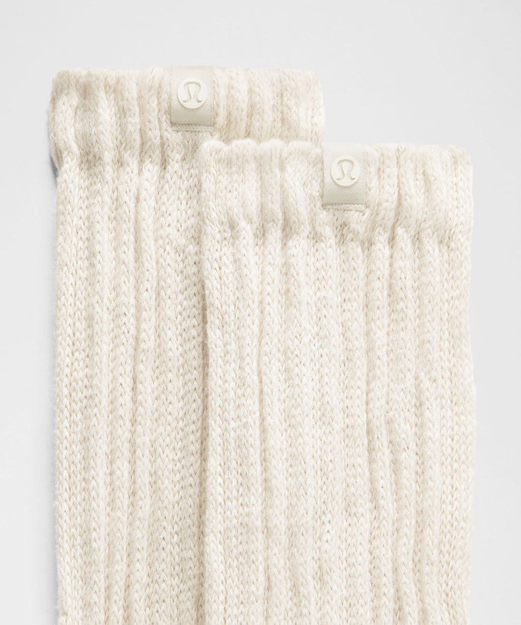 Unisex Slouch Socks Light Ivory