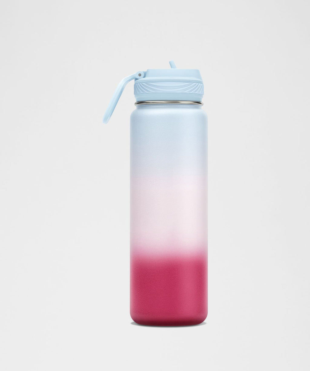 Back to Life Sport Bottle 24oz Straw Lid *Ombre Starch Blue/Pink Pearl/Raspberry Rave