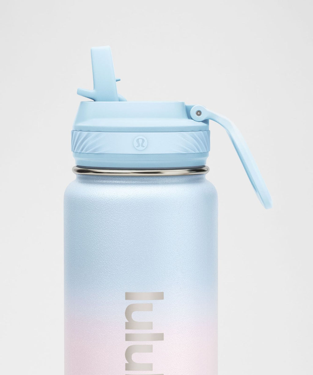 Back to Life Sport Bottle 24oz Straw Lid *Ombre Starch Blue/Pink Pearl/Raspberry Rave