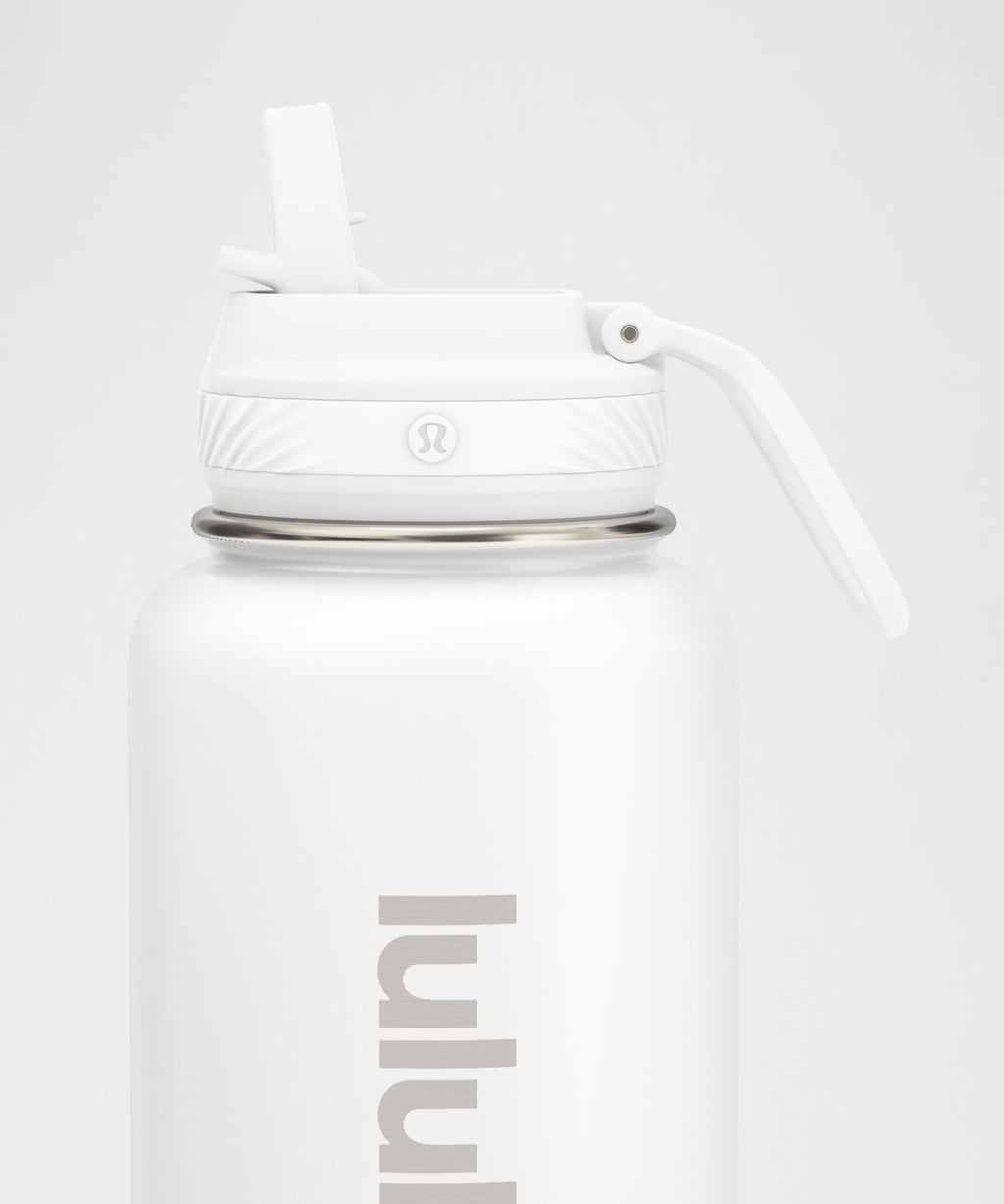 Back to Life Sport Bottle 32oz *Straw Lid White