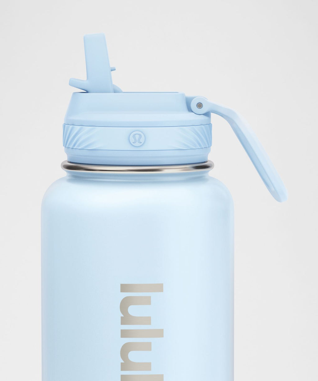 Back to Life Sport Bottle 32oz *Straw Lid Starch Blue