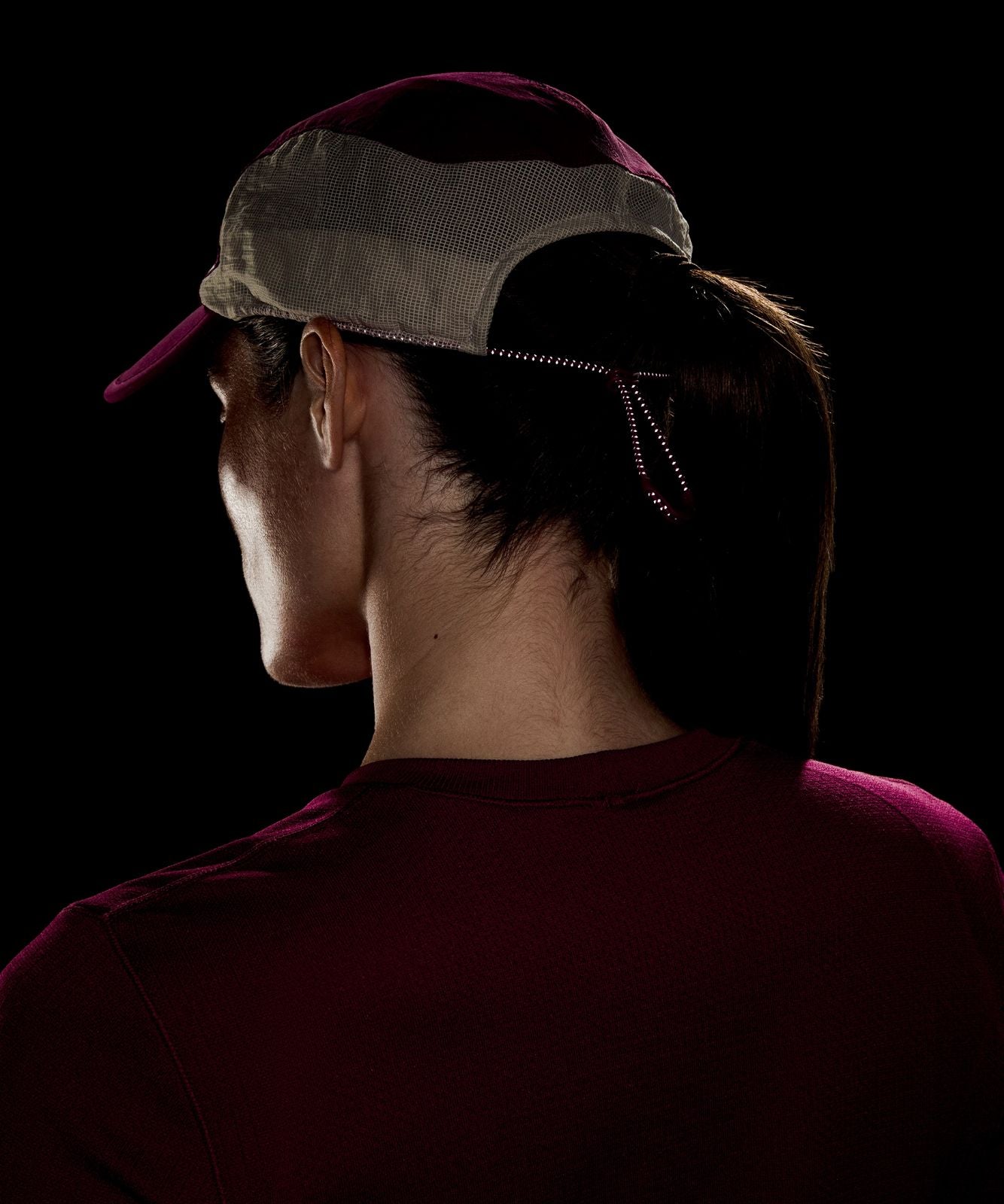 Packable Running Cap Raspberry Rave/Downtown Tan