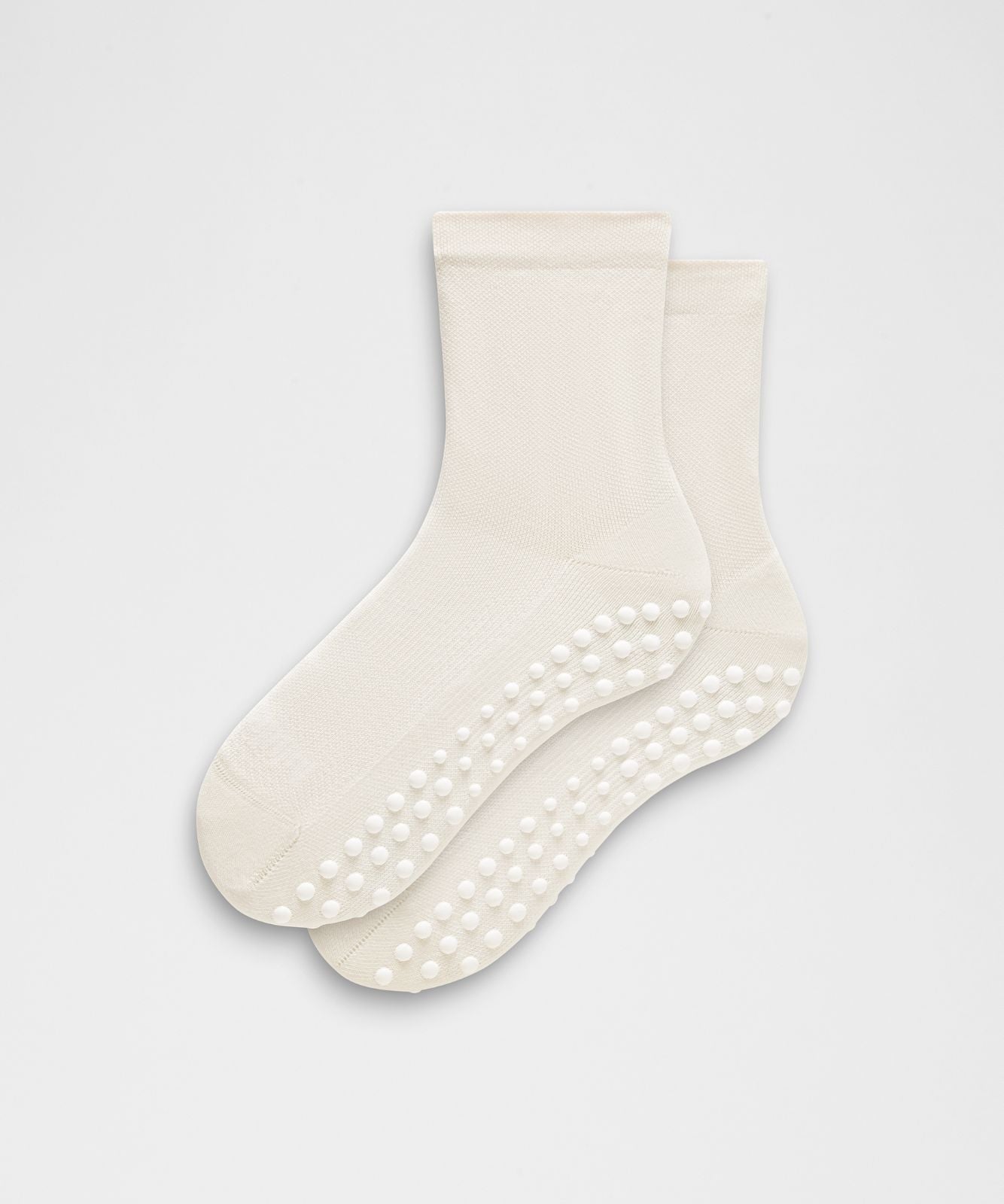 Unisex Find Your Balance Grip Quarter Socks Light Ivory