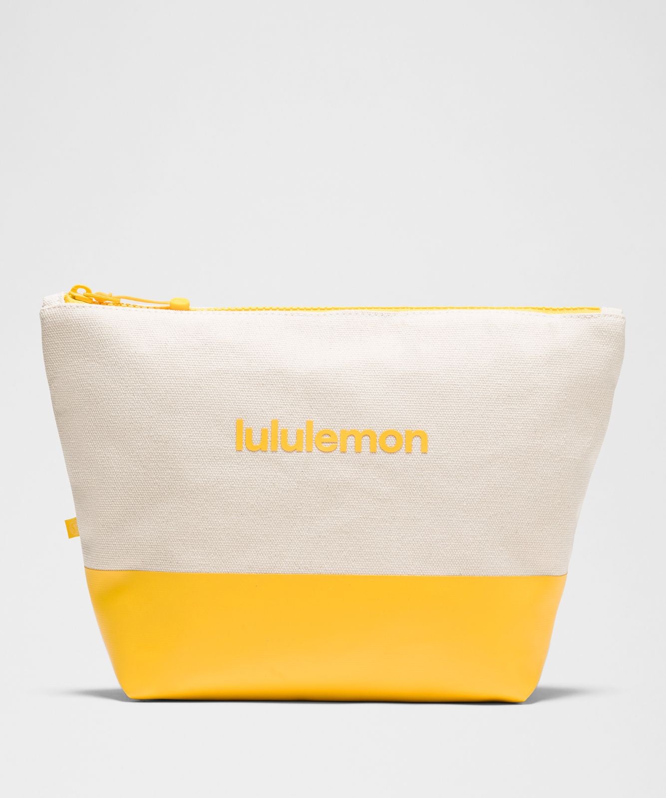 Canvas Pouch *Wordmark Natural/Buttercup