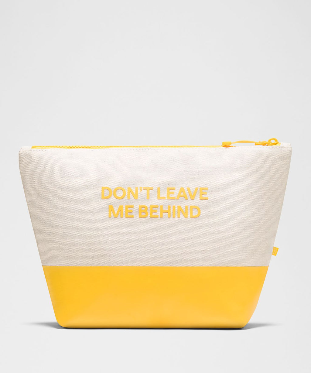 Canvas Pouch *Wordmark Natural/Buttercup