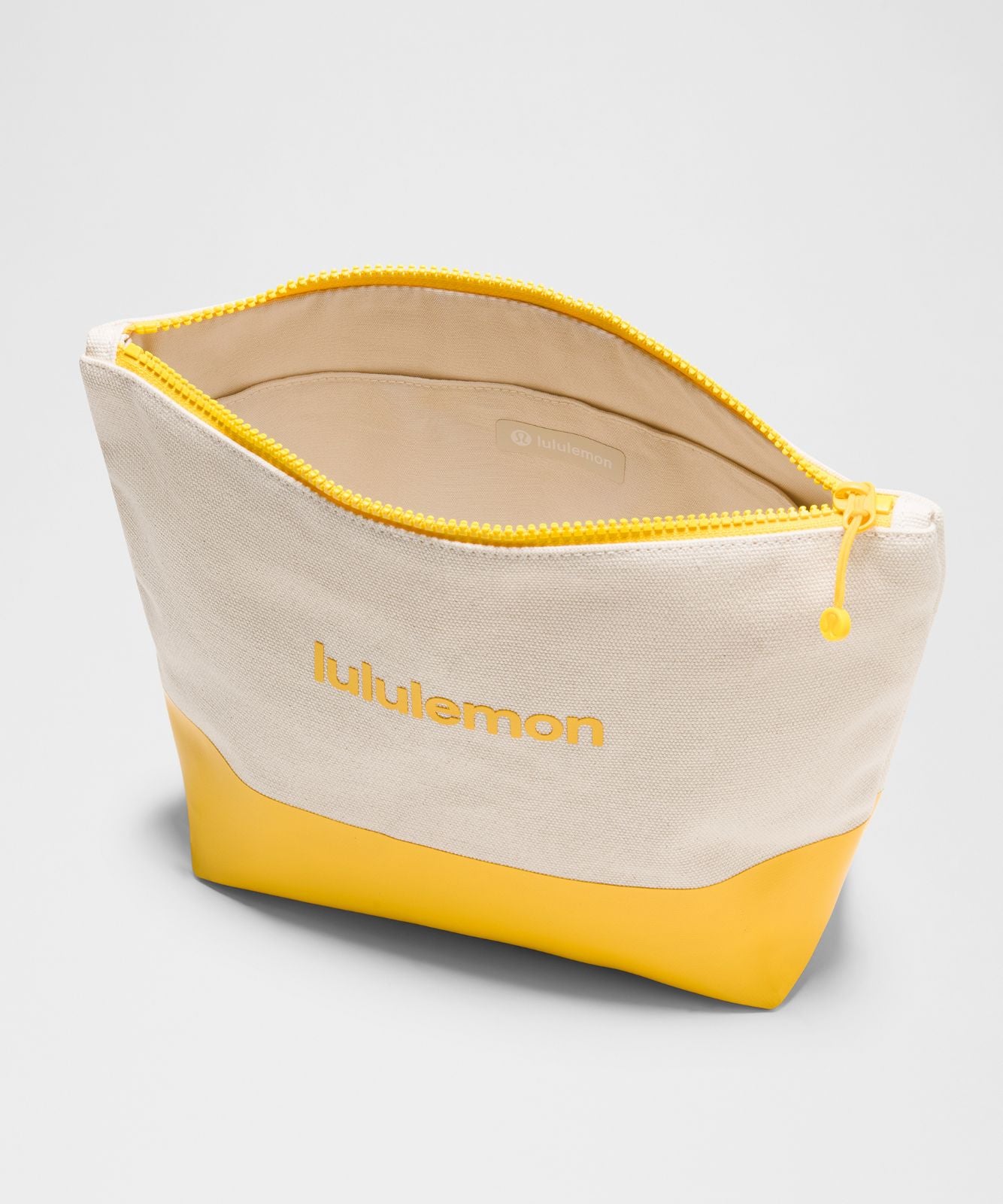 Canvas Pouch *Wordmark Natural/Buttercup