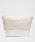 Canvas Pouch *Wordmark Natural/White