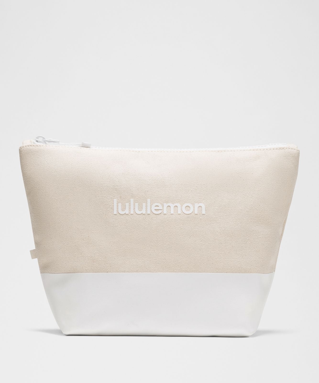Canvas Pouch *Wordmark Natural/White