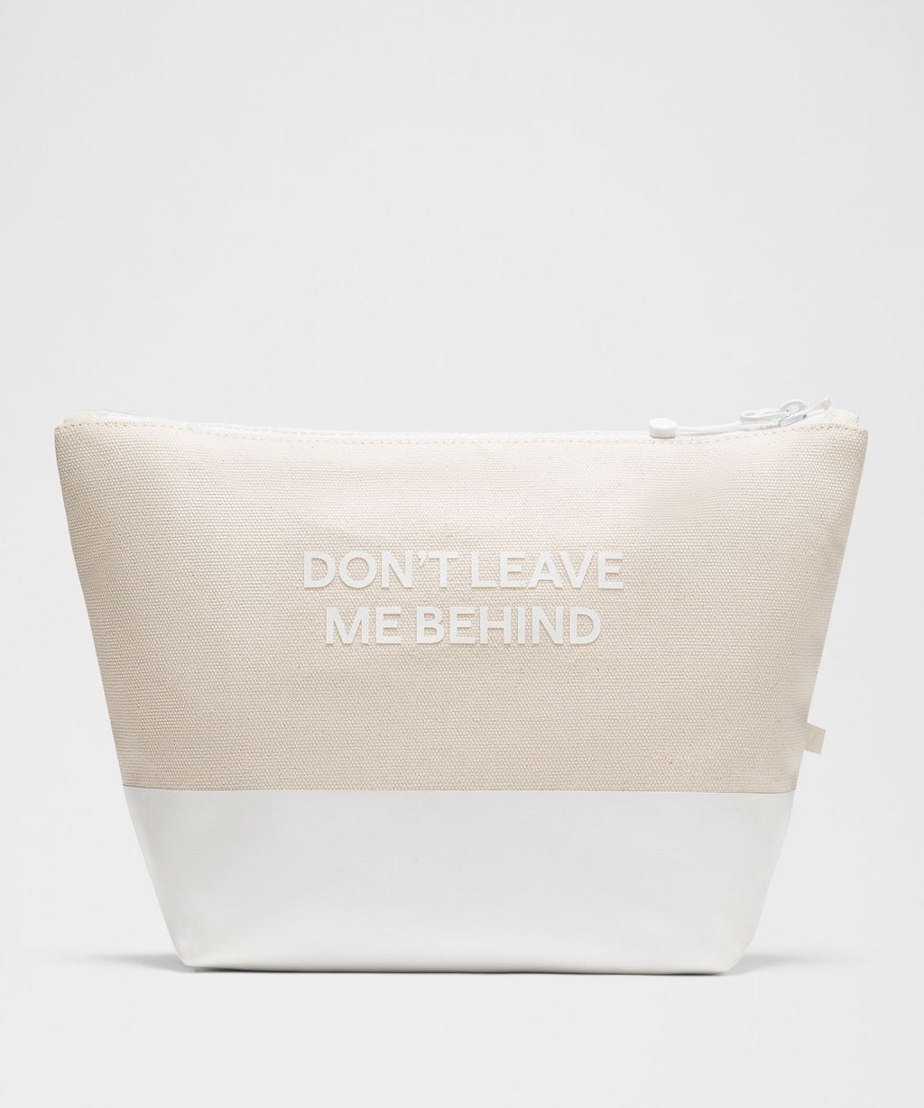 Canvas Pouch *Wordmark Natural/White