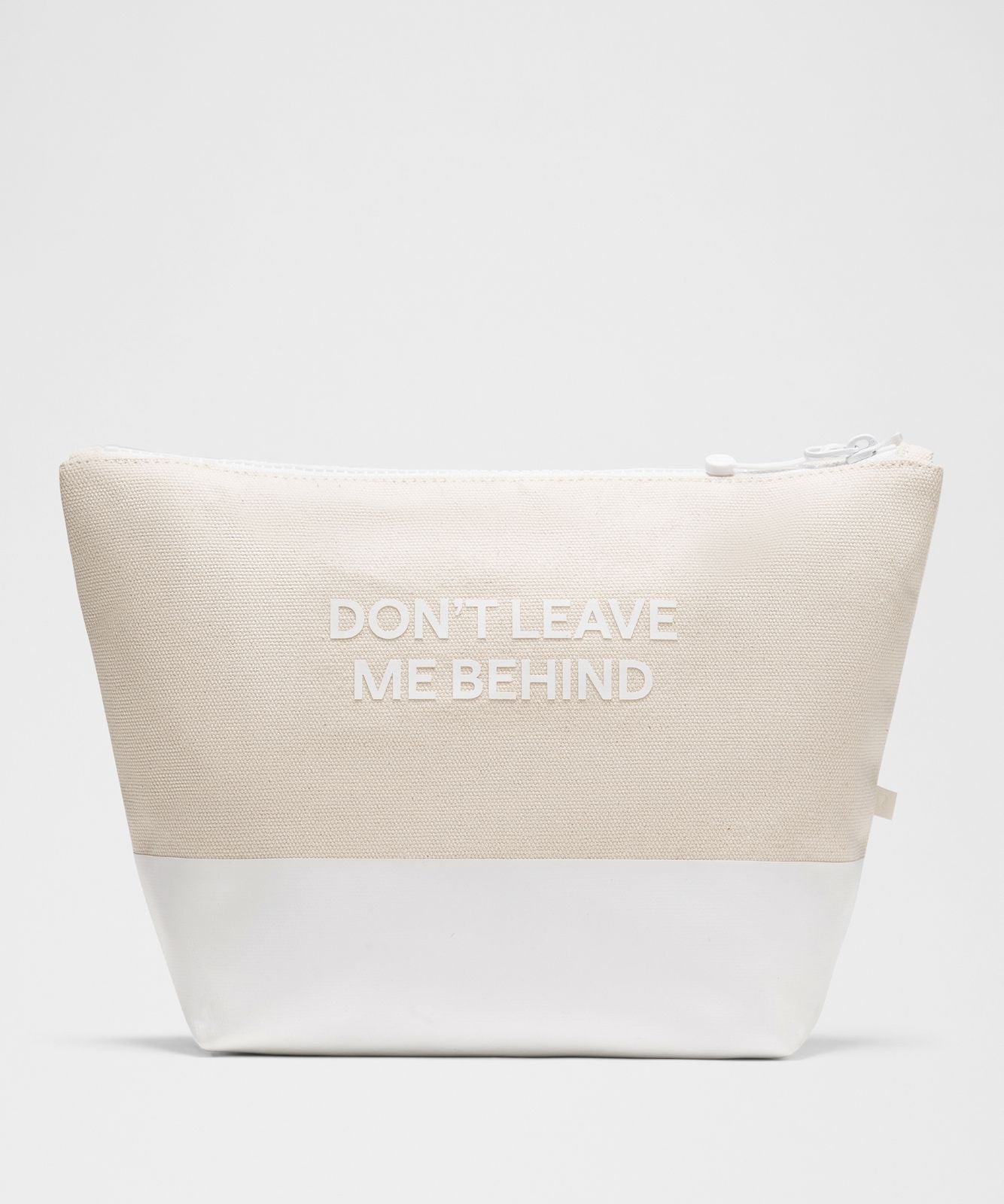 Canvas Pouch *Wordmark Natural/White