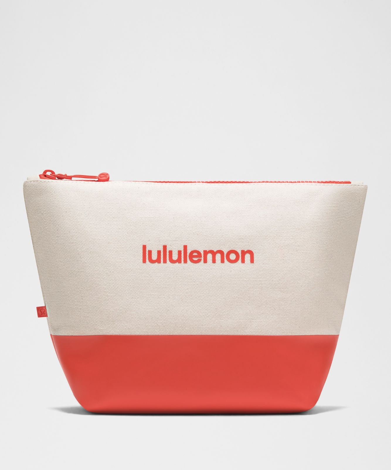 Canvas Pouch *Wordmark Natural/Cherry Ember