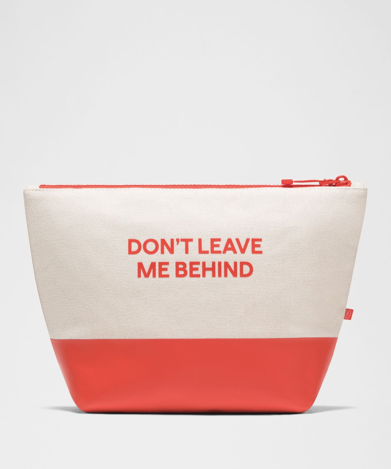 Canvas Pouch *Wordmark Natural/Cherry Ember