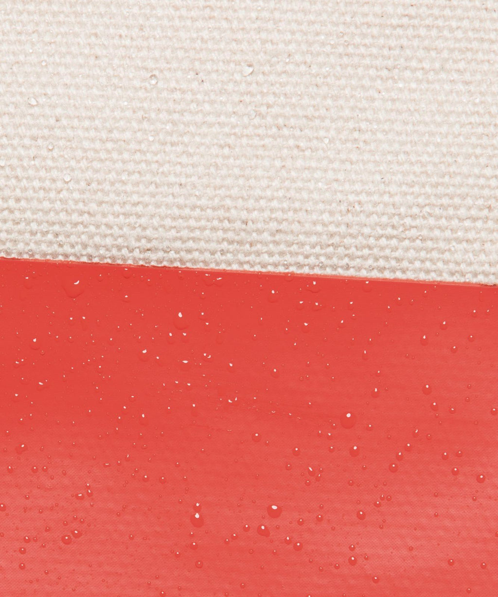 Canvas Pouch *Wordmark Natural/Cherry Ember