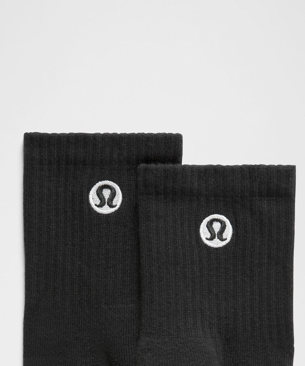 Unisex Daily Essential Quarter Socks *3 Pack Black