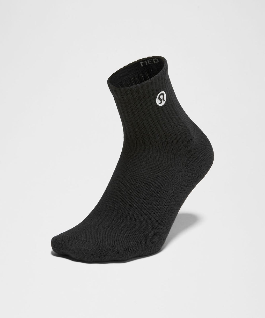 Unisex Daily Essential Quarter Socks *3 Pack Black
