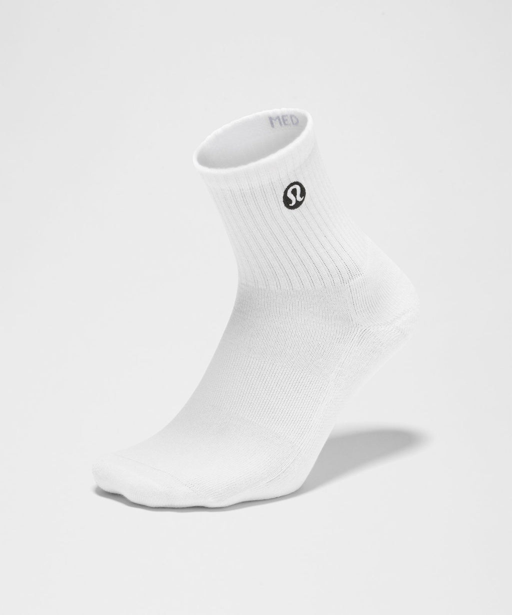Unisex Daily Essential Quarter Socks *3 Pack White