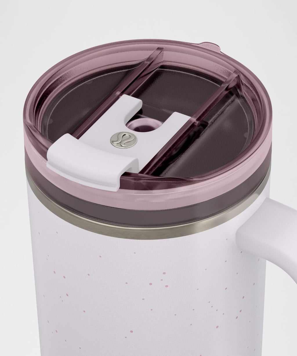 Insulated Tumbler 40oz *Raindrop Icy Taupe/Silver Dust Tone