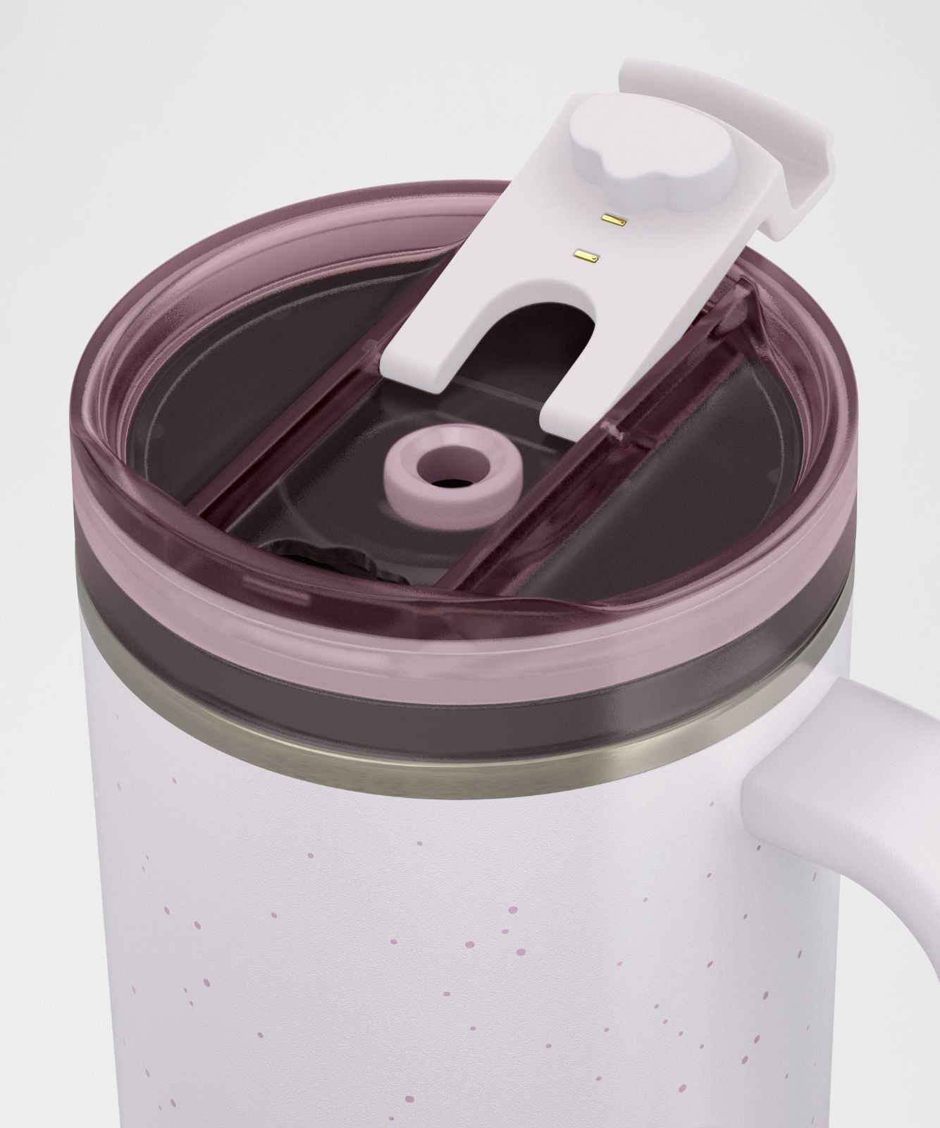 Insulated Tumbler 40oz *Raindrop Icy Taupe/Silver Dust Tone