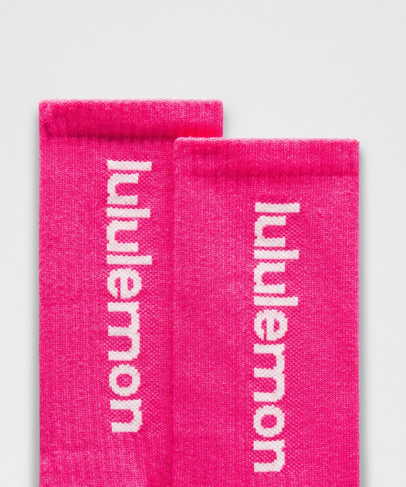 Unisex Daily Essential Crew Socks Wordmark *3 Pack Flamingo Fun Tone/Light Ivory/Icy Taupe