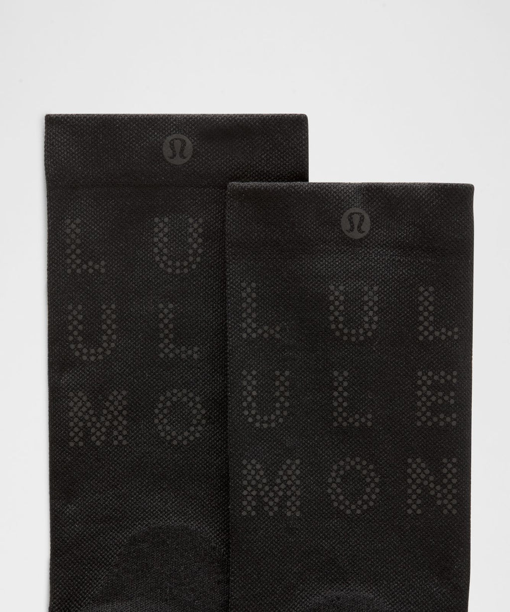 Unisex Power Stride Crew Socks *Reflective Black