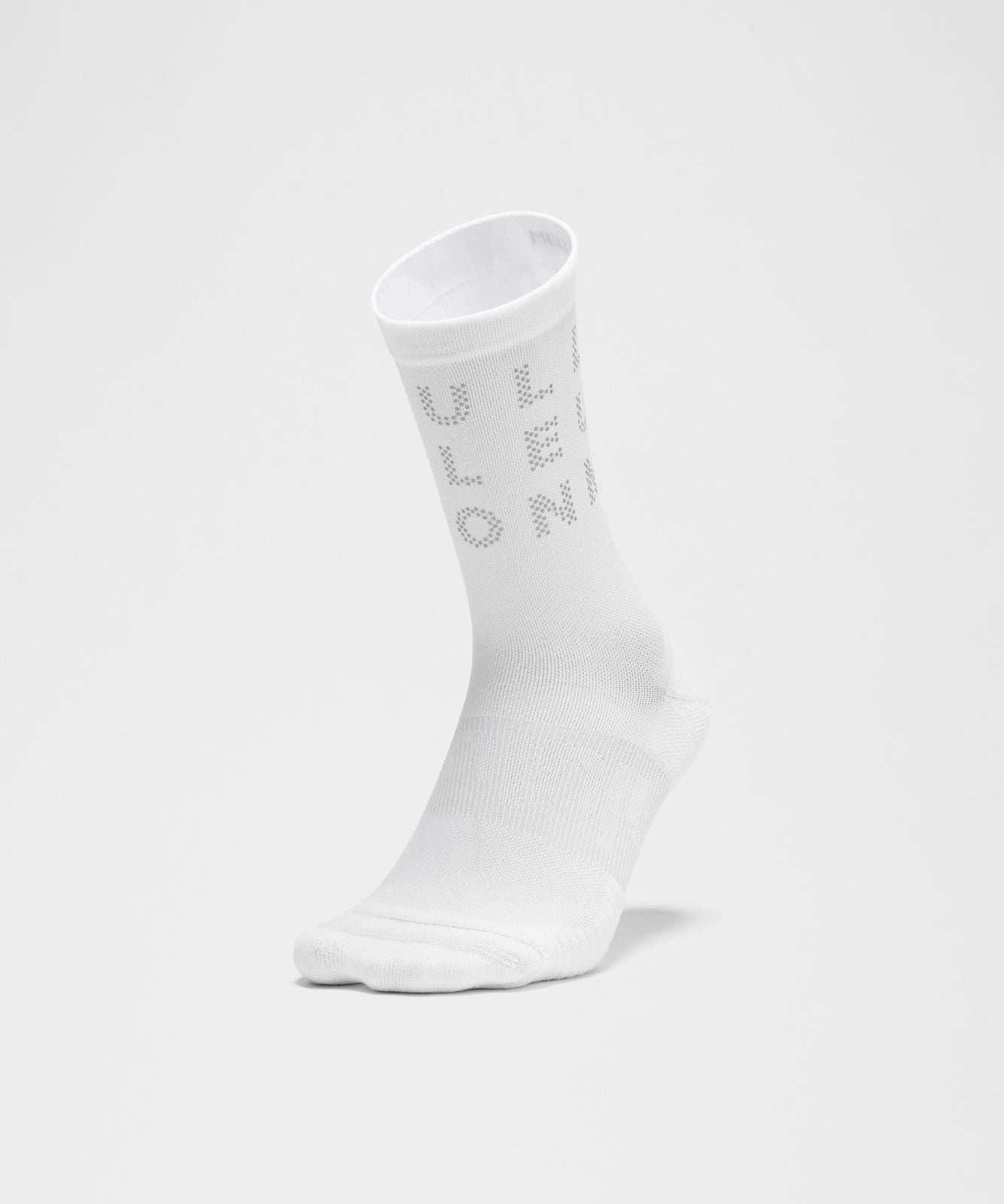 Unisex Power Stride Crew Socks *Reflective White