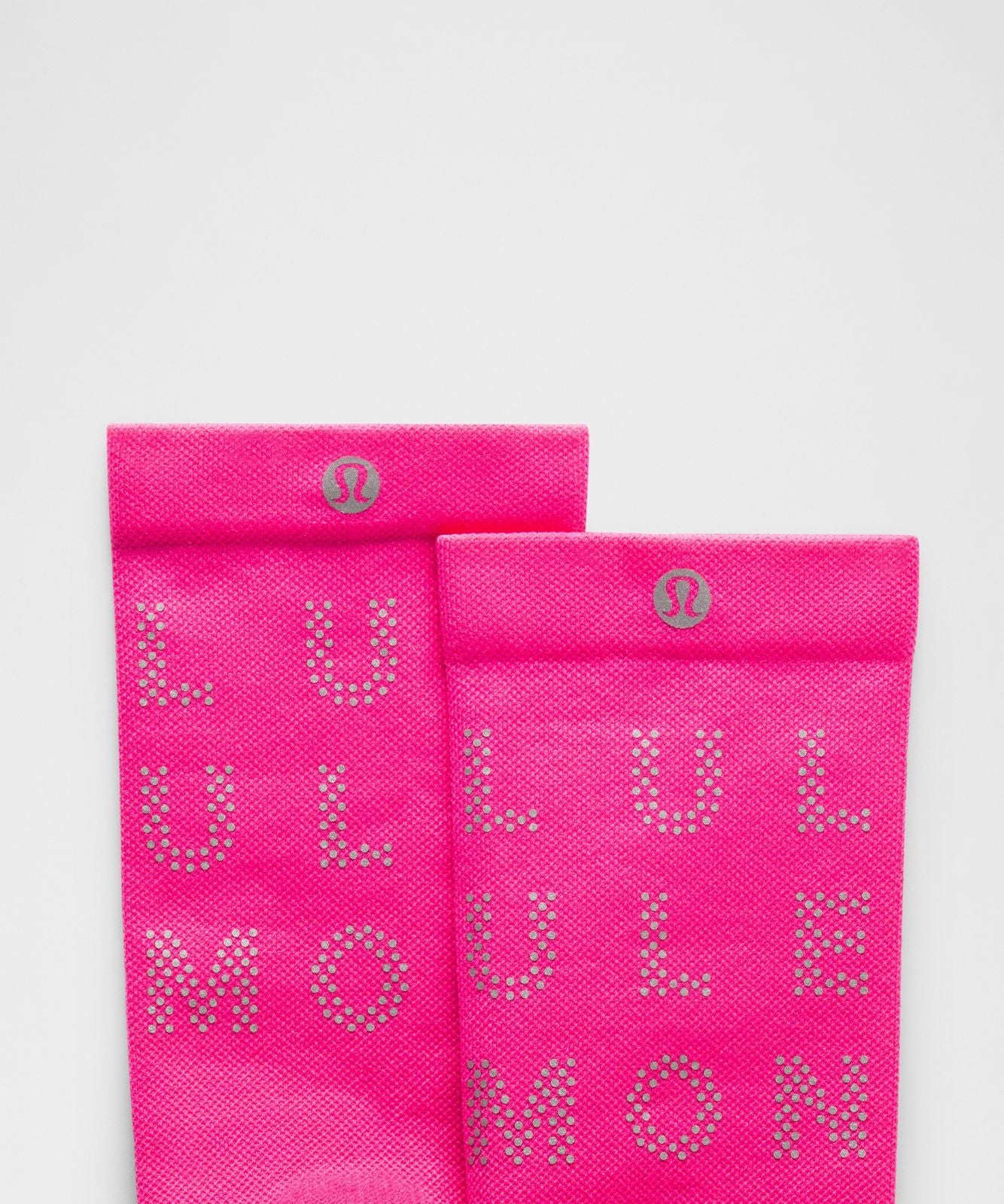 Unisex Power Stride Crew Socks *Reflective Flamingo Fun Tone