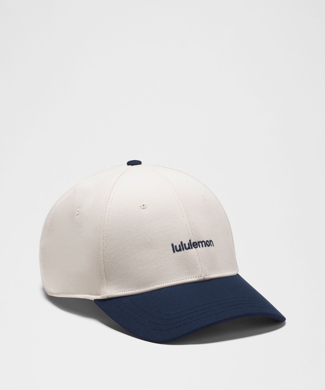 Classic Ball Cap *Structured Wordmark Light Ivory/True Navy