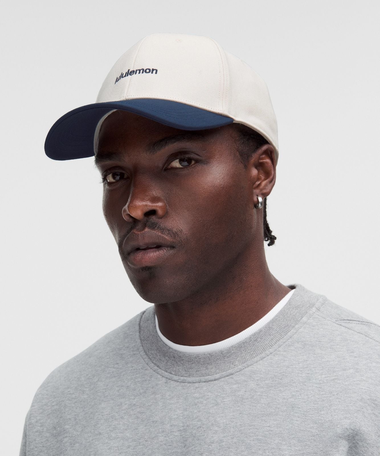 Classic Ball Cap *Structured Wordmark Light Ivory/True Navy