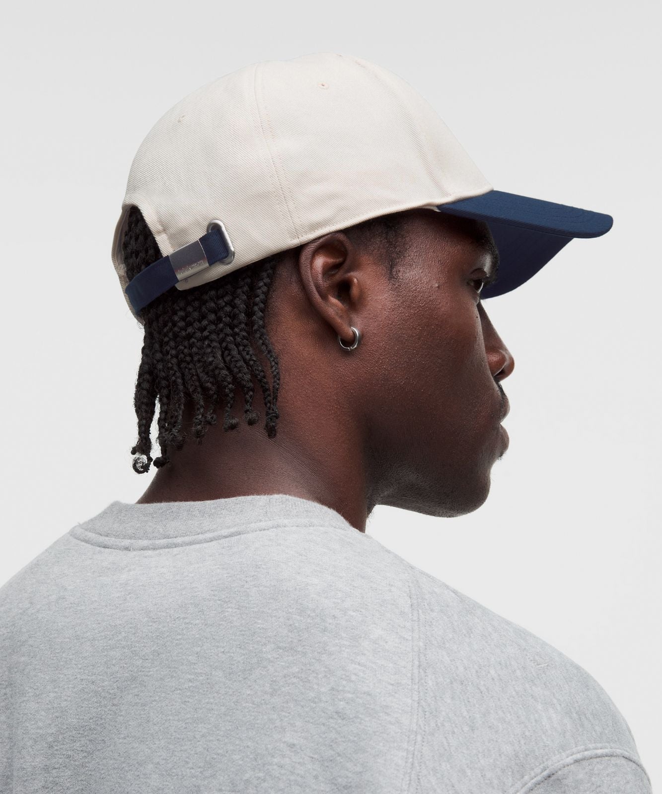 Classic Ball Cap *Structured Wordmark Light Ivory/True Navy