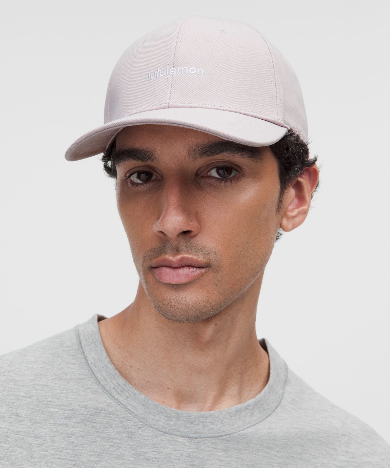Classic Ball Cap *Structured Wordmark Icy Taupe/White