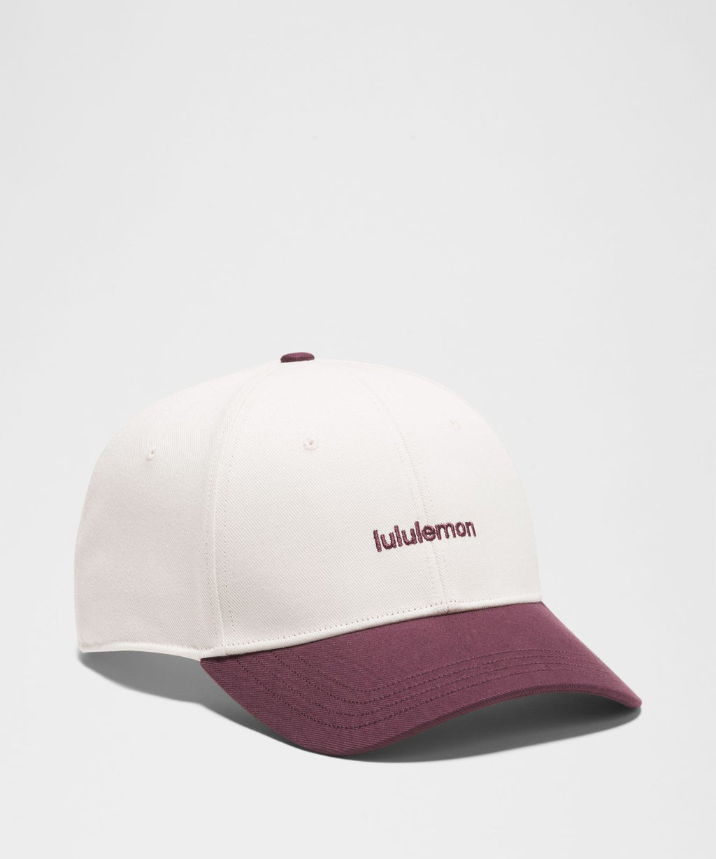 Classic Ball Cap *Structured Wordmark Light Ivory/Ruby Magic
