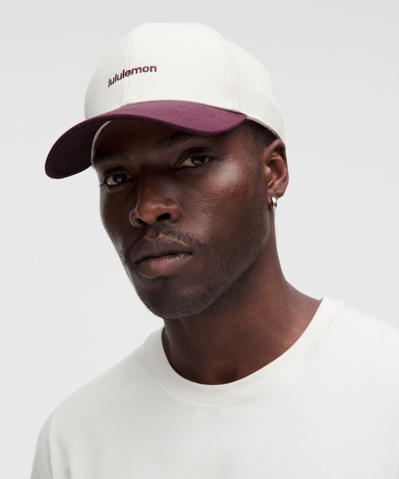 Classic Ball Cap *Structured Wordmark Light Ivory/Ruby Magic
