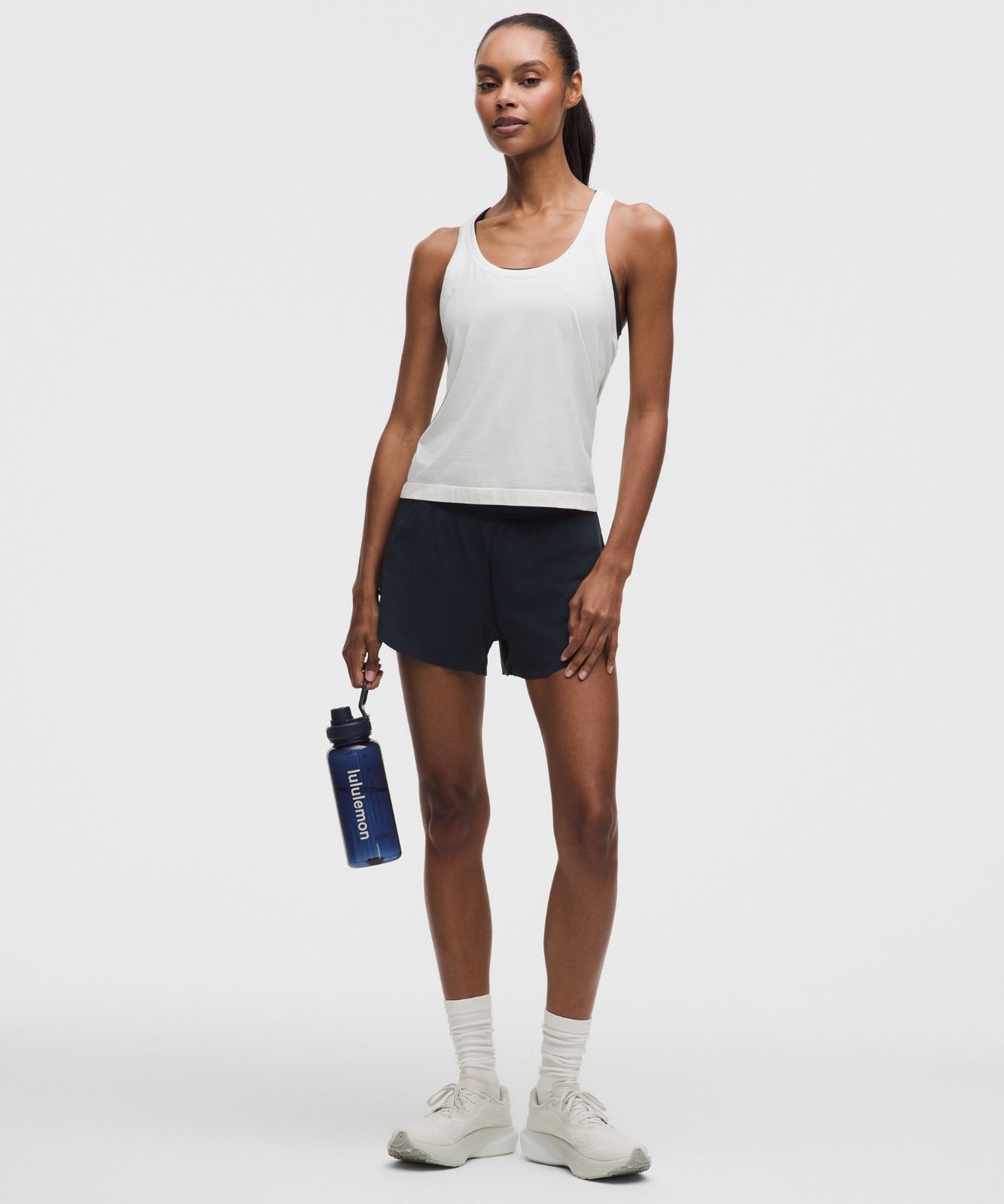 Swiftly Tech Racerback Tank Top 2.0 *Waist Length White/White