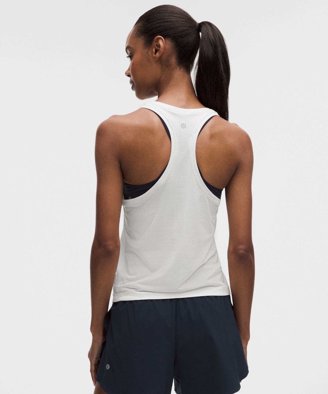 Swiftly Tech Racerback Tank Top 2.0 *Waist Length White/White