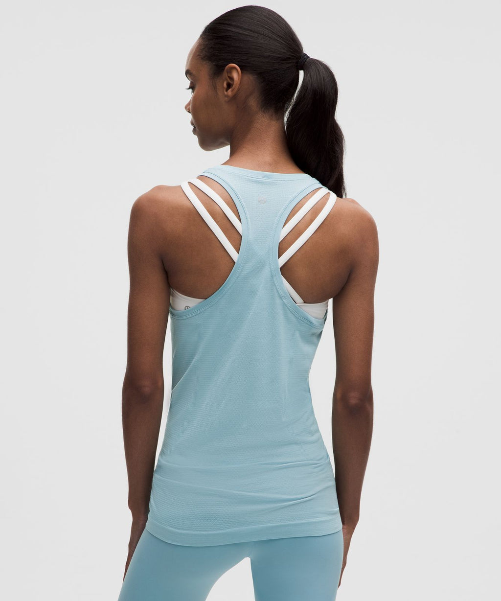 Swiftly Tech Racerback Tank Top 2.0 *Hip Length Seafoam/Seafoam