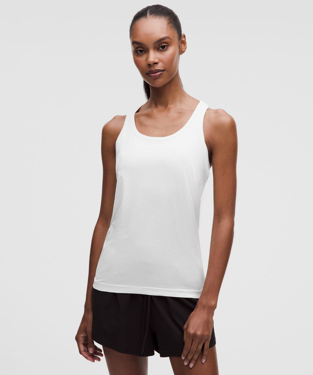 Swiftly Tech Racerback Tank Top 2.0 *Hip Length White/White